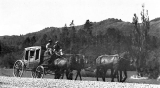 Arrival of Karangahake Stage Coach